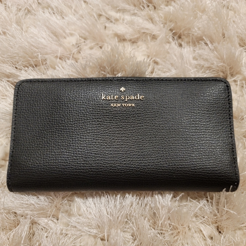 Kate Spade Large Slim Bifold Darcy Wallet Black
